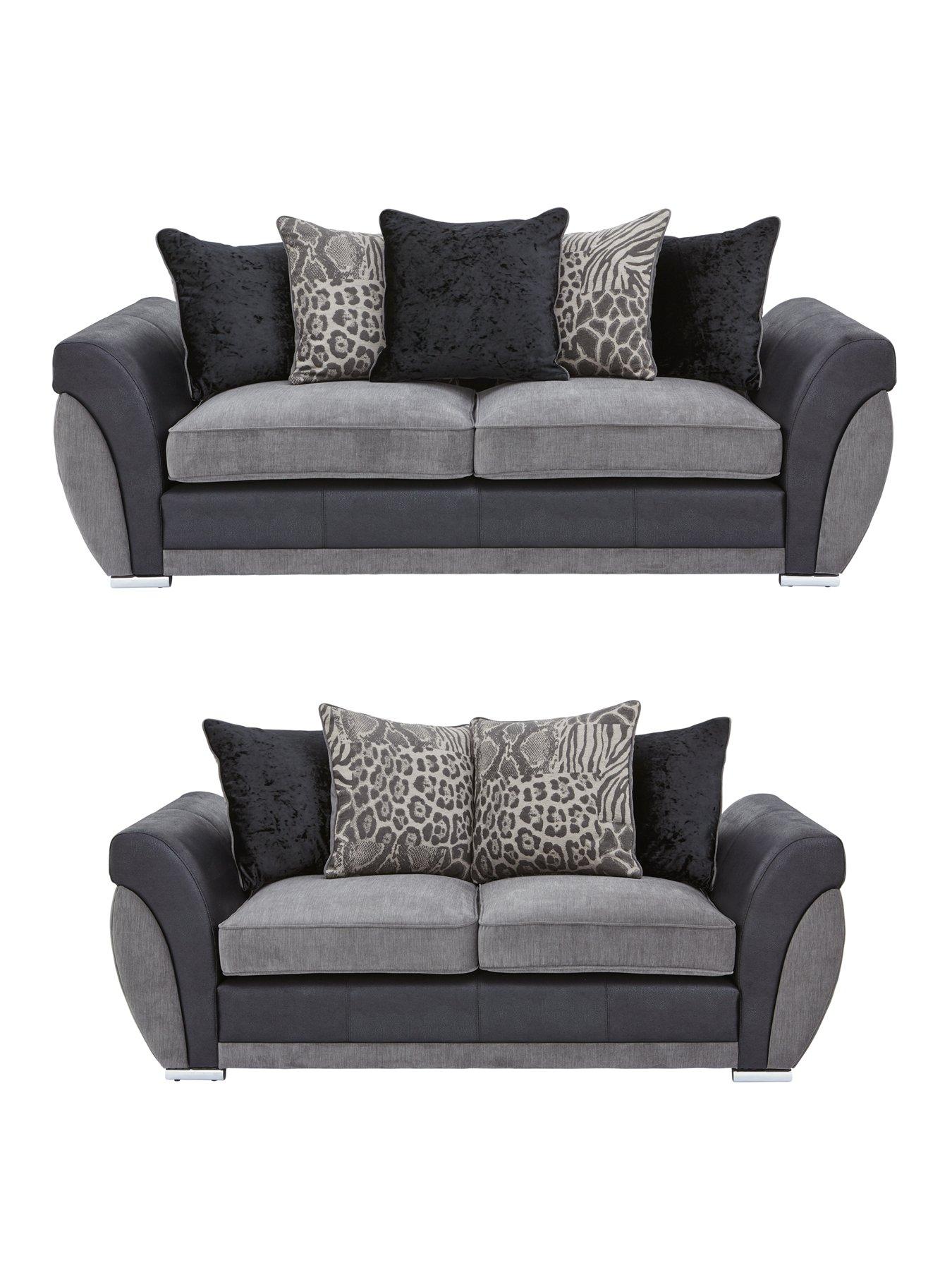 Image 1 of 4 of Very Home Hilton 3&nbsp;Seater + 2&nbsp;Seater Sofa Set (Buy and SAVE!)&nbsp;- FSC&reg; Certified