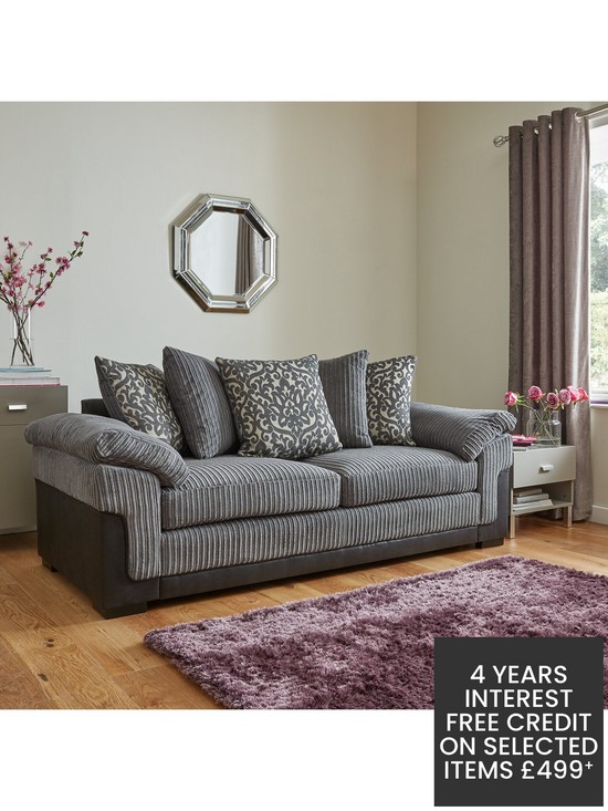 stillFront image of very-home-phoenix-fabric-and-faux-leather-3-seater-2-seater-sofa-set-buy-and-savenbsp--fscreg-certified