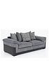  image of very-home-phoenix-fabric-and-faux-leather-3-seater-2-seater-sofa-set-buy-and-savenbsp--fscreg-certified