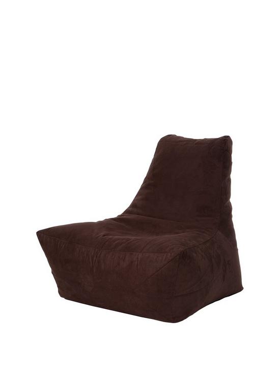 front image of kaikoo-faux-suede-large-lounger
