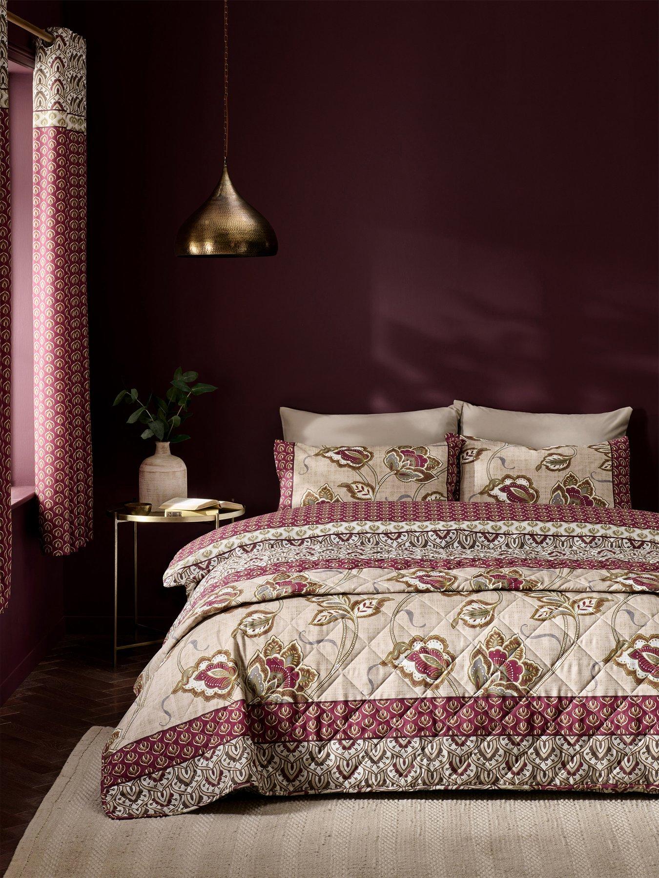  image of catherine-lansfield-kashmir-bedspread-throw-multi