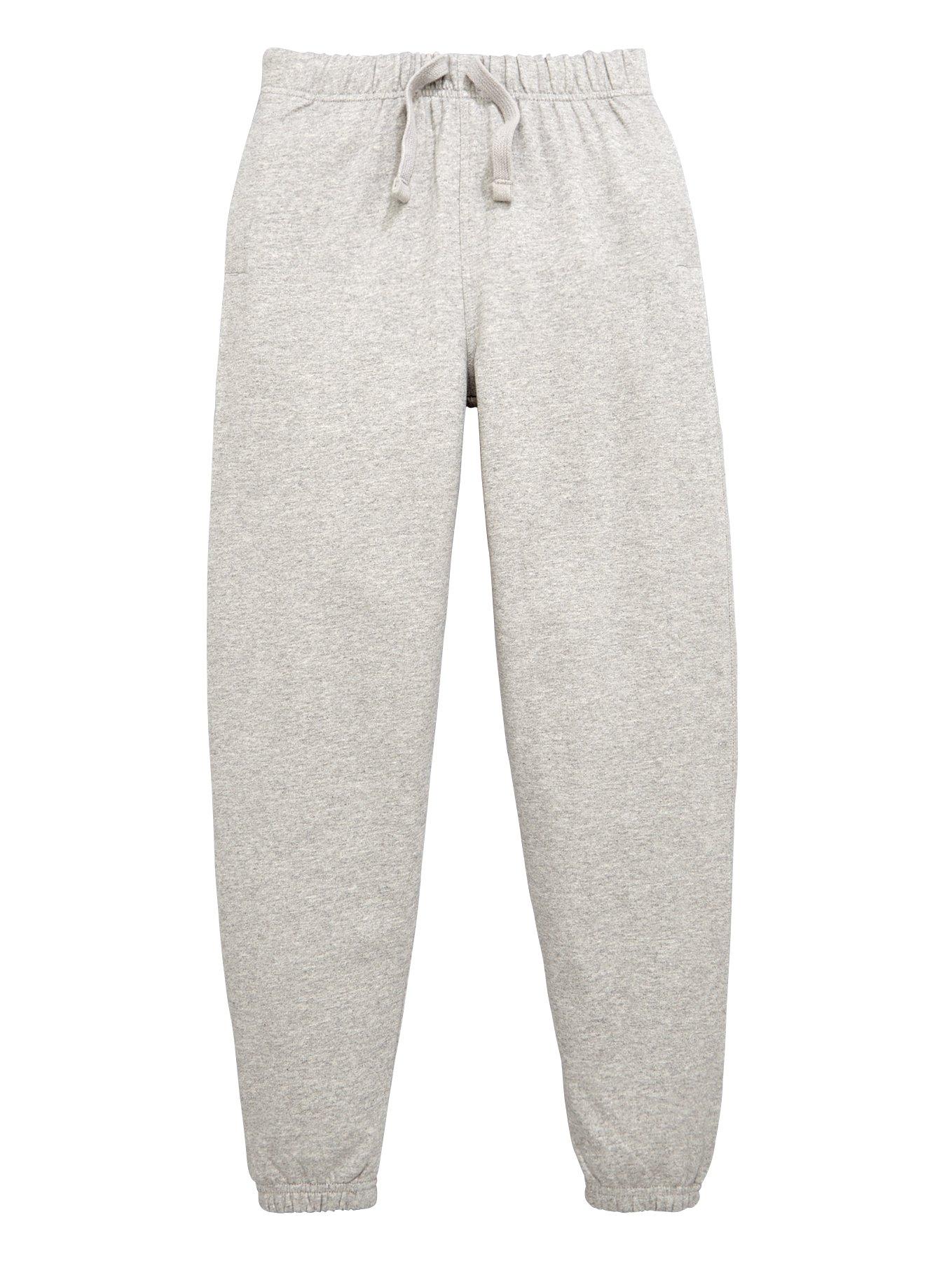 boys grey school joggers