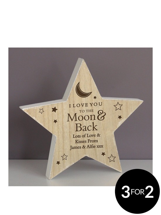 front image of the-personalised-memento-company-personalised-moon-amp-back-wooden-star