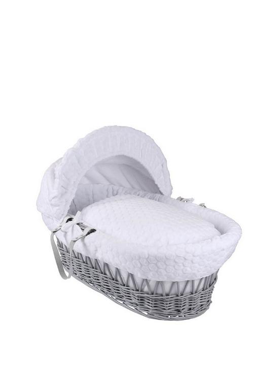 front image of clair-de-lune-marshmallow-wicker-moses-basket-grey