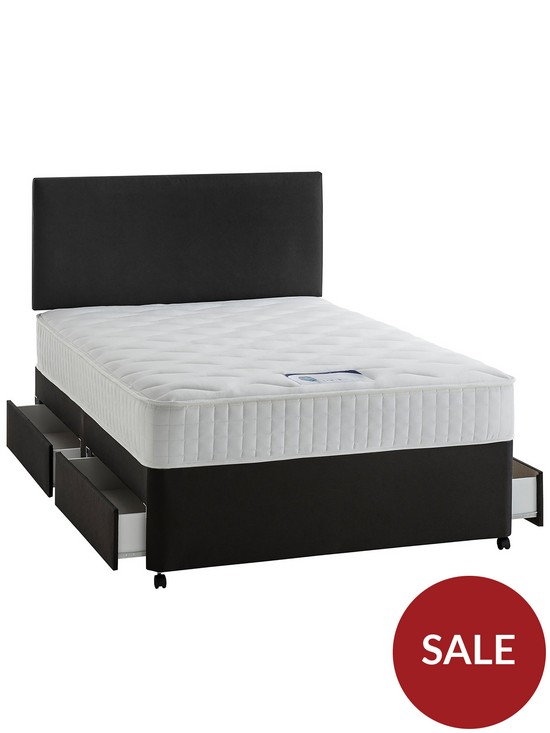 front image of silentnight-mia-1000-pocket-memory-divan-bed-with-storage-options-headboard-not-included