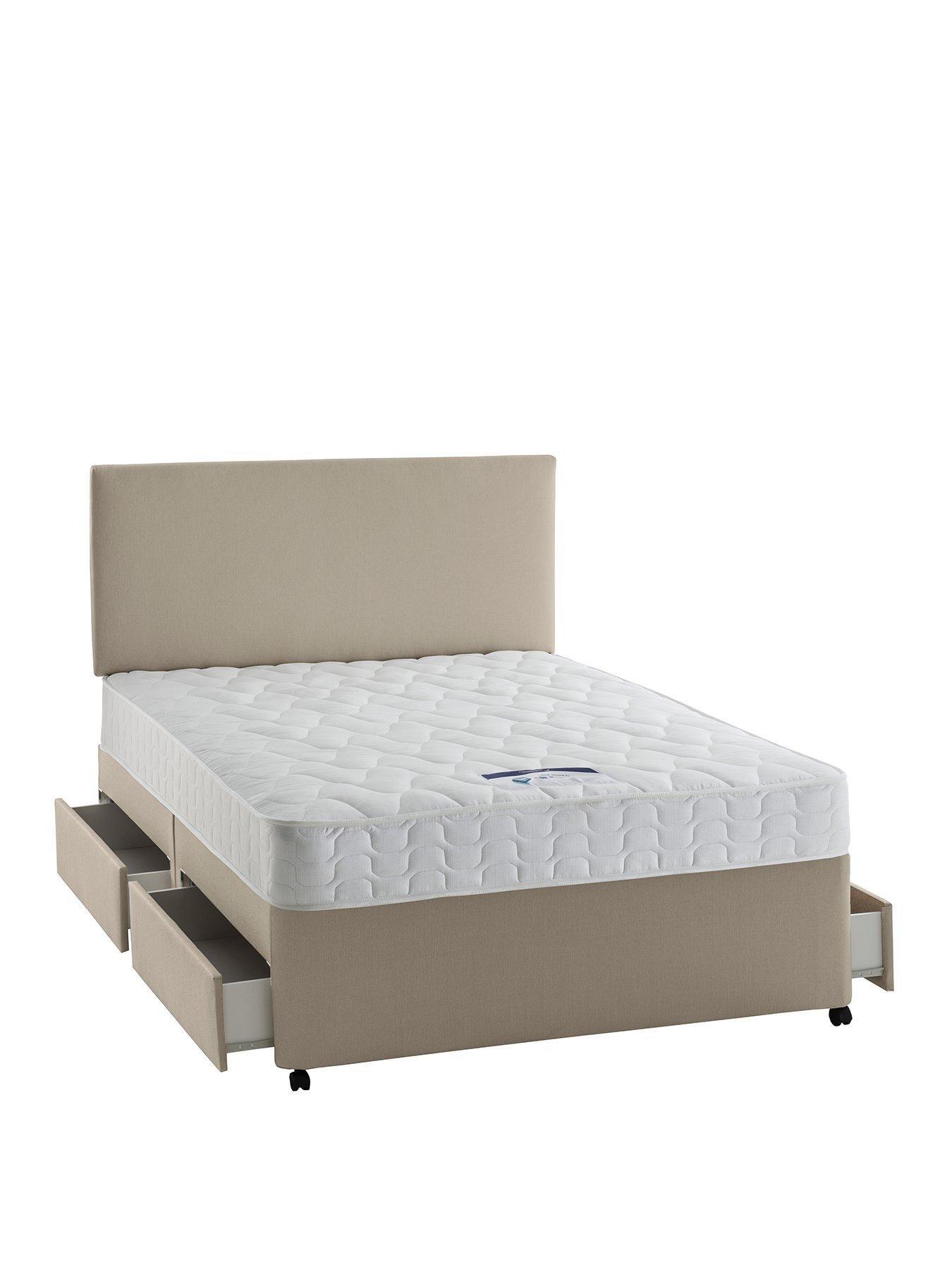 Silentnight Miracoil 3 Celine Divan Bed with Storage Options (Headboard