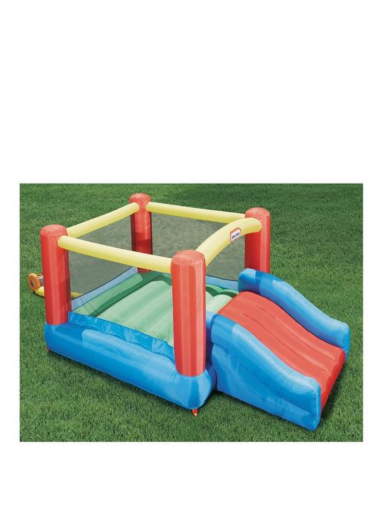 stillFront image of little-tikes-junior-jump-amp-slide-bouncy-castle-maximum-weight-73kg-maximum-number-of-children-2