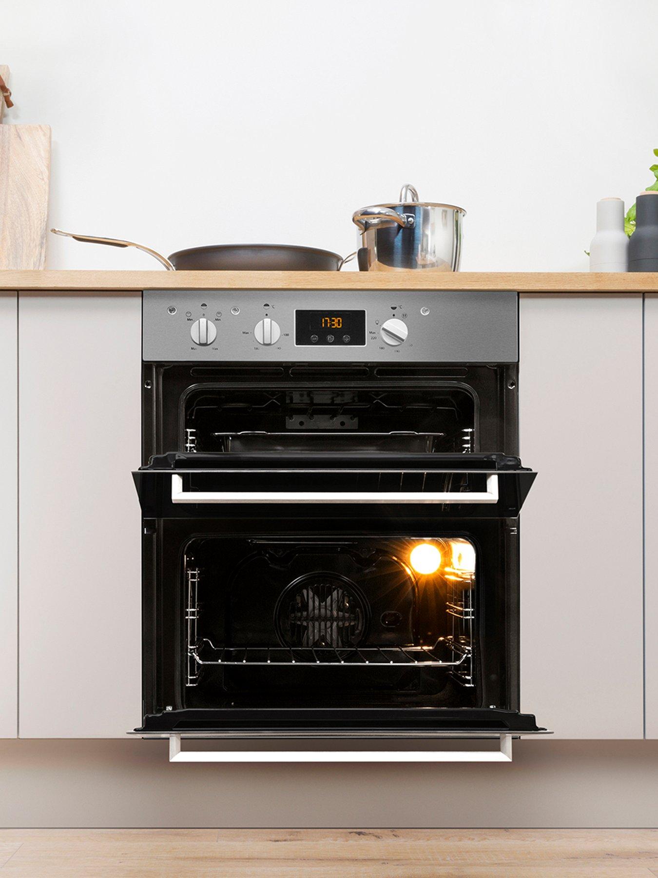 Indesit aria built under deals double oven