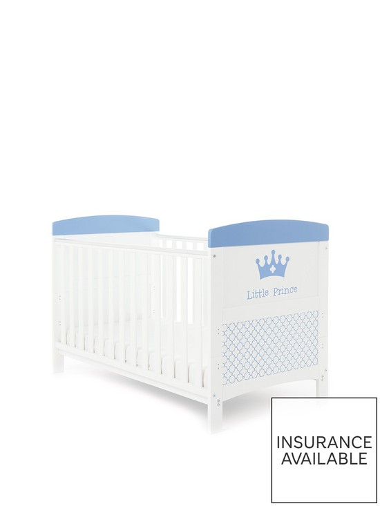 front image of obaby-grace-inspire-cot-bed-little-prince