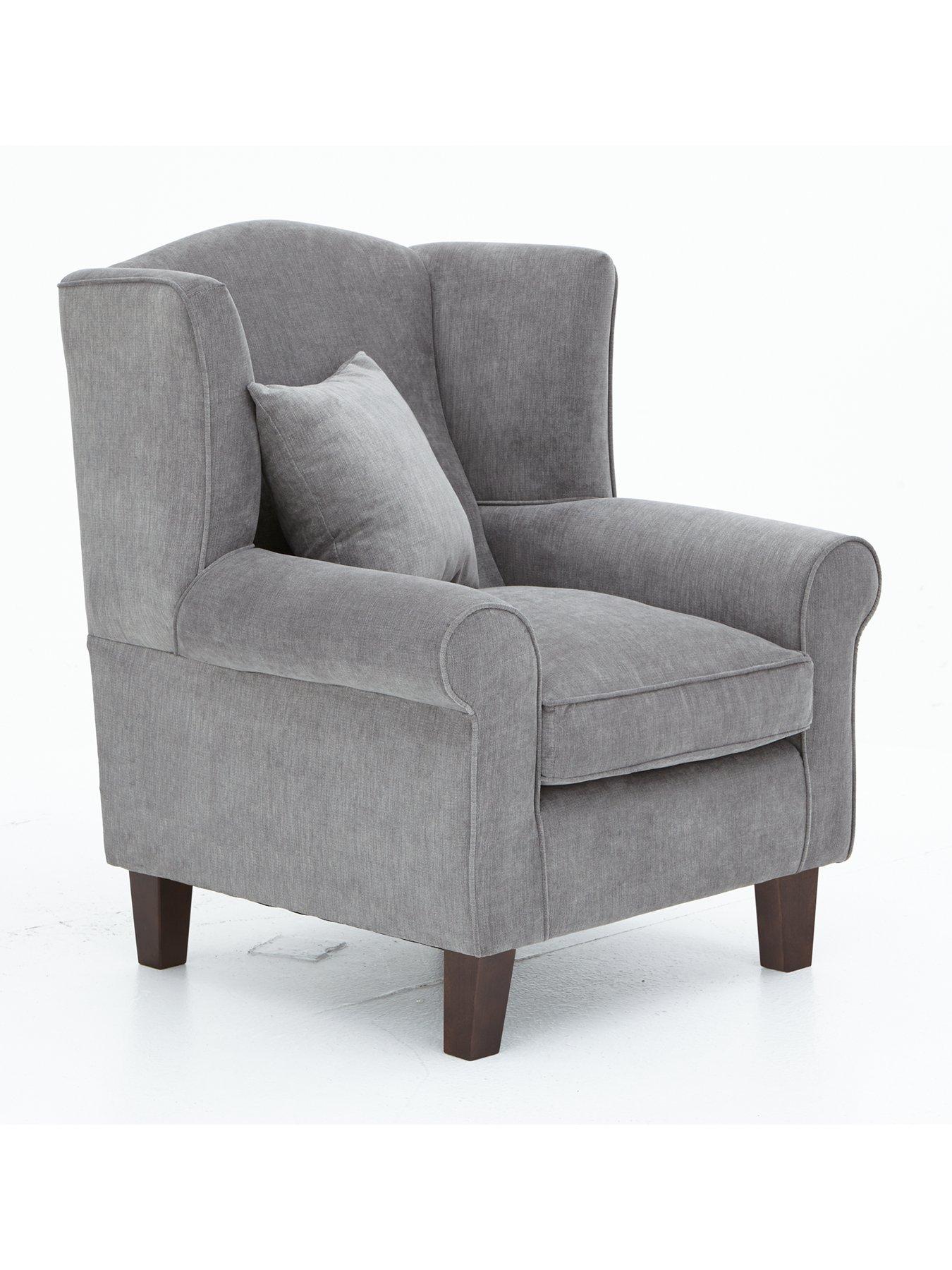 Image 3 of 5 of The Very Collection Denton&nbsp;Grace Chenille Fabric Wing Chair