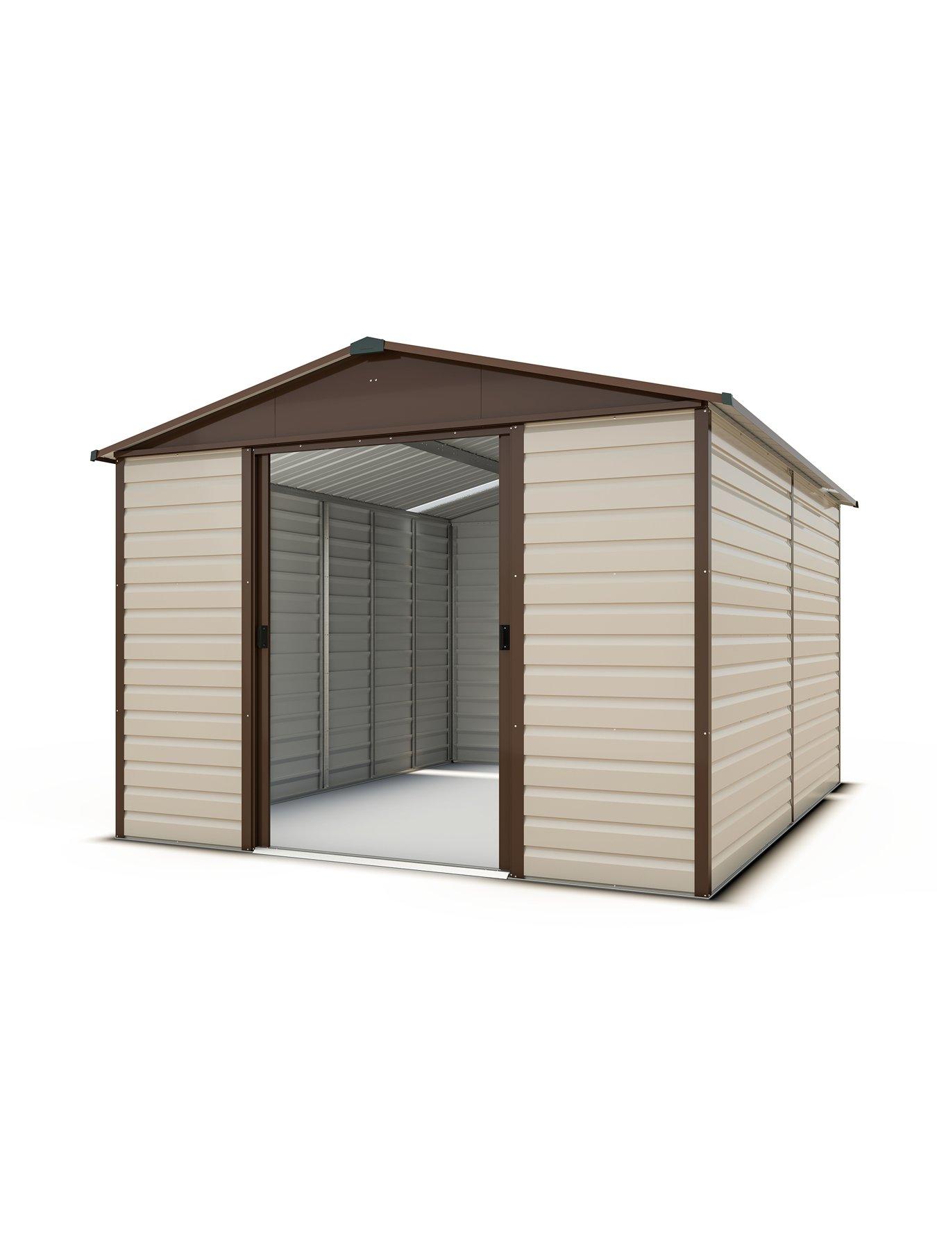  image of yardmaster-93-x-61-ft-shiplap-metal-shed