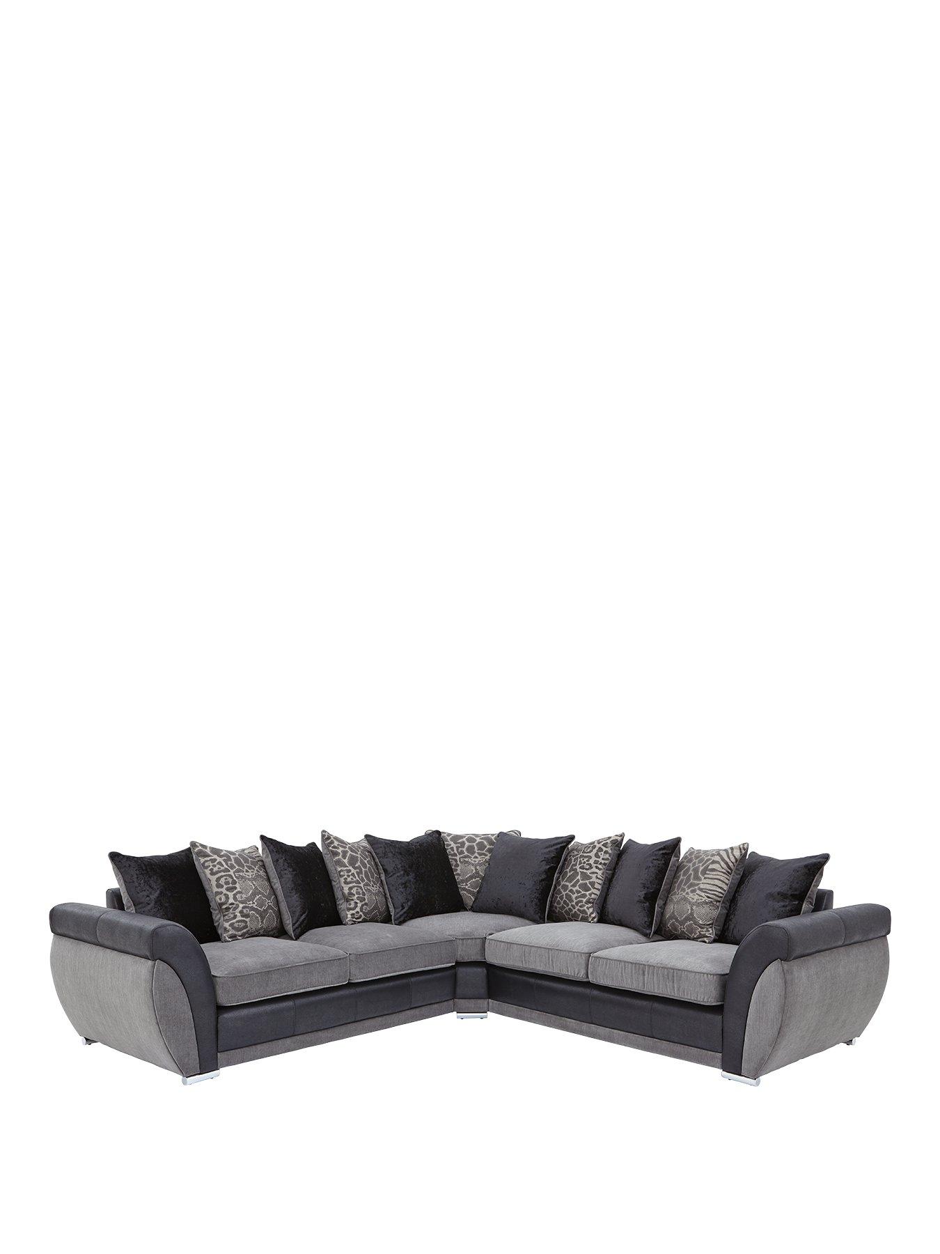  image of very-home-hilton-double-arm-corner-group-sofa