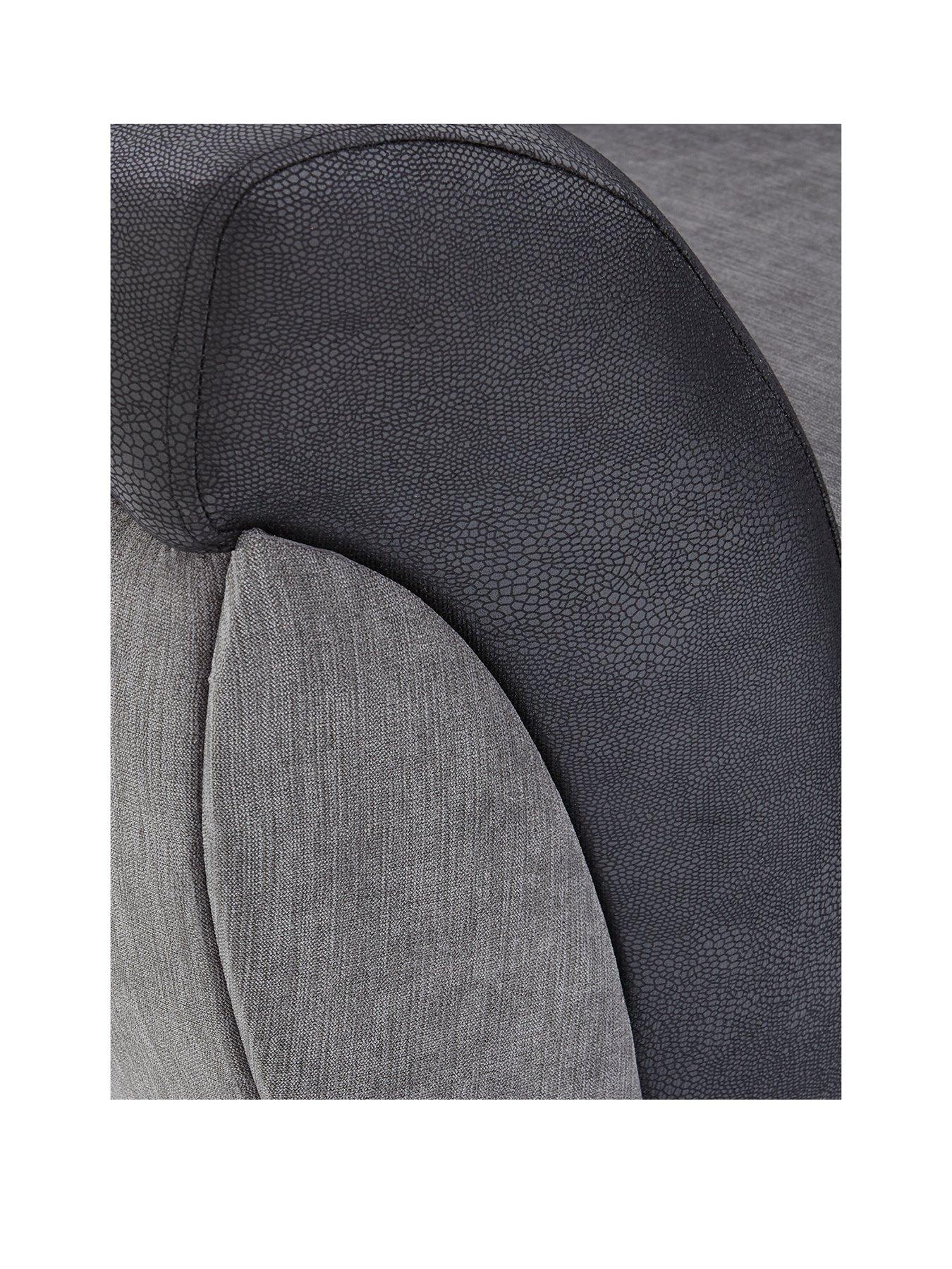  image of hilton-fabric-and-faux-leather-right-hand-corner-chaise-sofanbsp--fscreg-certified
