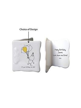Chilli & Bubbles Chilli & Bubbles Chilli & Bubbles Ceramic Message Card -  ... Picture