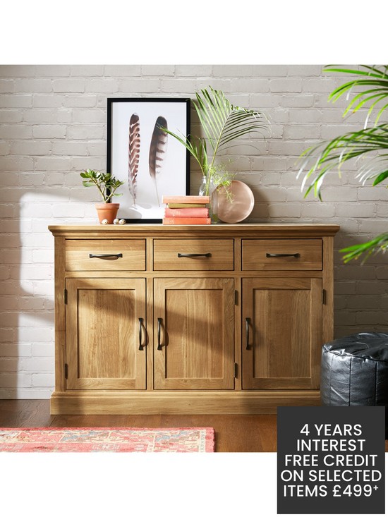 stillFront image of luxe-collection---kingston-100-solid-wood-ready-assembled-large-sideboard