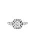  image of moissanite-9ct-gold-6mm-centre-133ctnbsptotal-vintage-style-ring