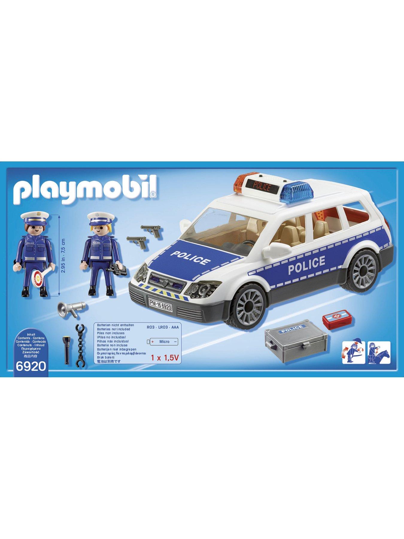 playmobil 6920 city action police squad car with lights and sound