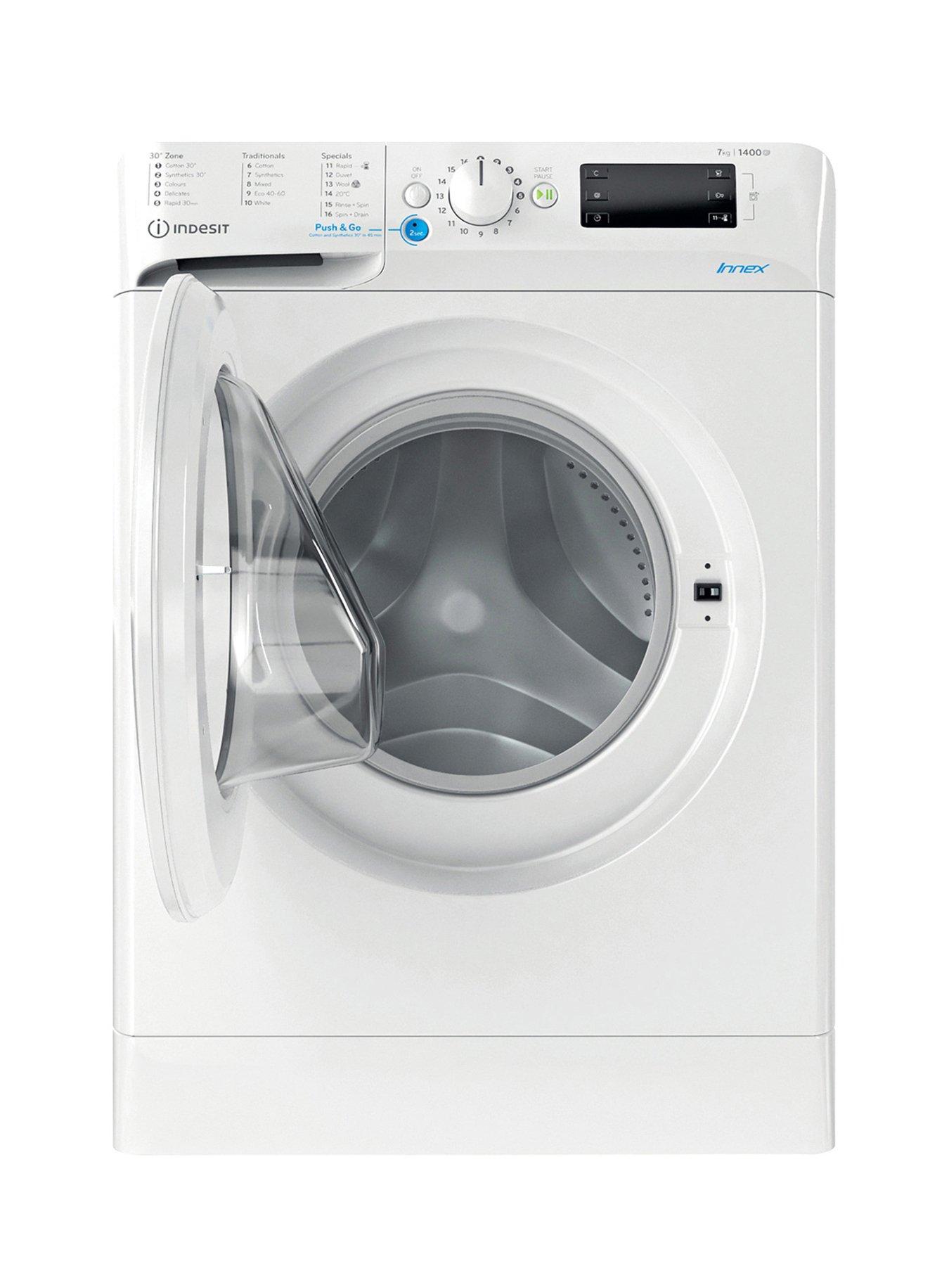 stillFront image of indesit-innex-bwe71452wukn-7kg-load-1400-spinnbspwashing-machine-white