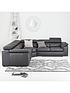  image of very-home-brady-100-premium-leather-corner-group-sofa