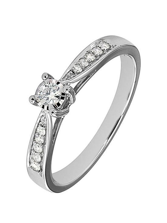 front image of love-diamond-9ct-white-gold-19-point-diamond-engagement-ring
