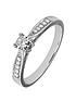  image of love-diamond-9ct-white-gold-19-point-diamond-engagement-ring