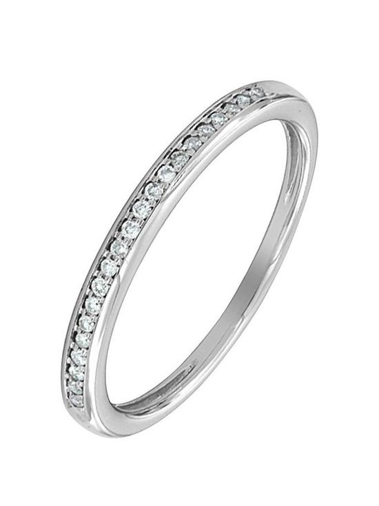 front image of love-diamond-9ct-white-gold-8-point-diamond-wedding-band