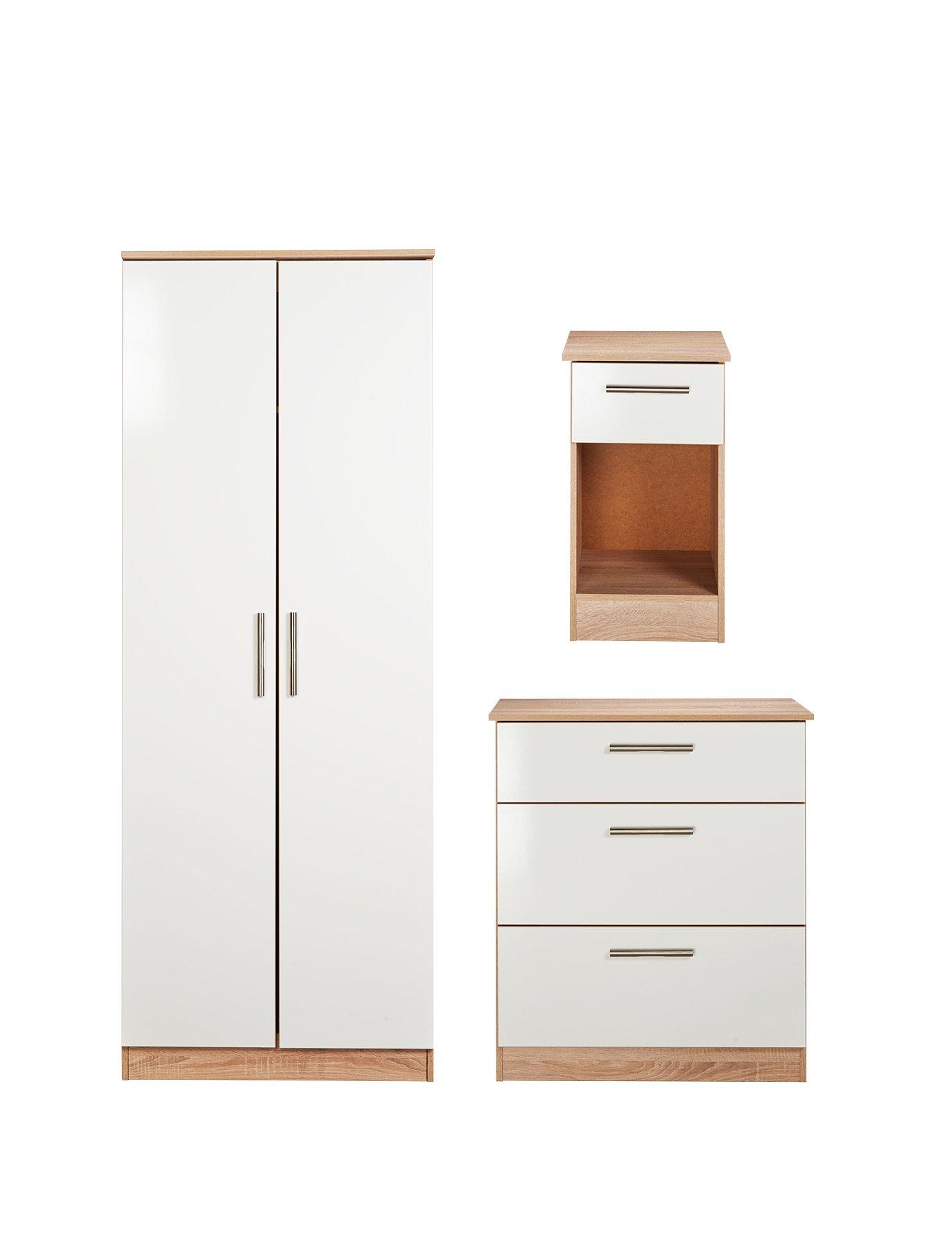 Swift Montreal Gloss 3 Piece Ready Assembled Package 2 Door