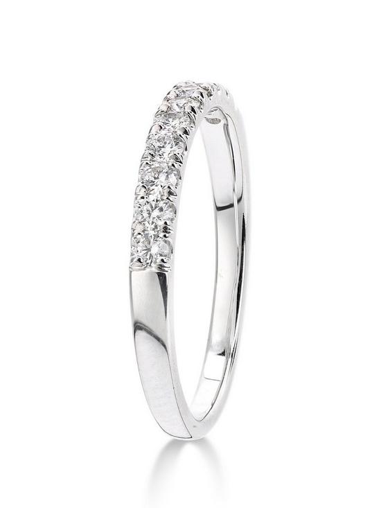 stillFront image of love-diamond-9ct-white-gold-33-point-micro-setting-eternity-ring