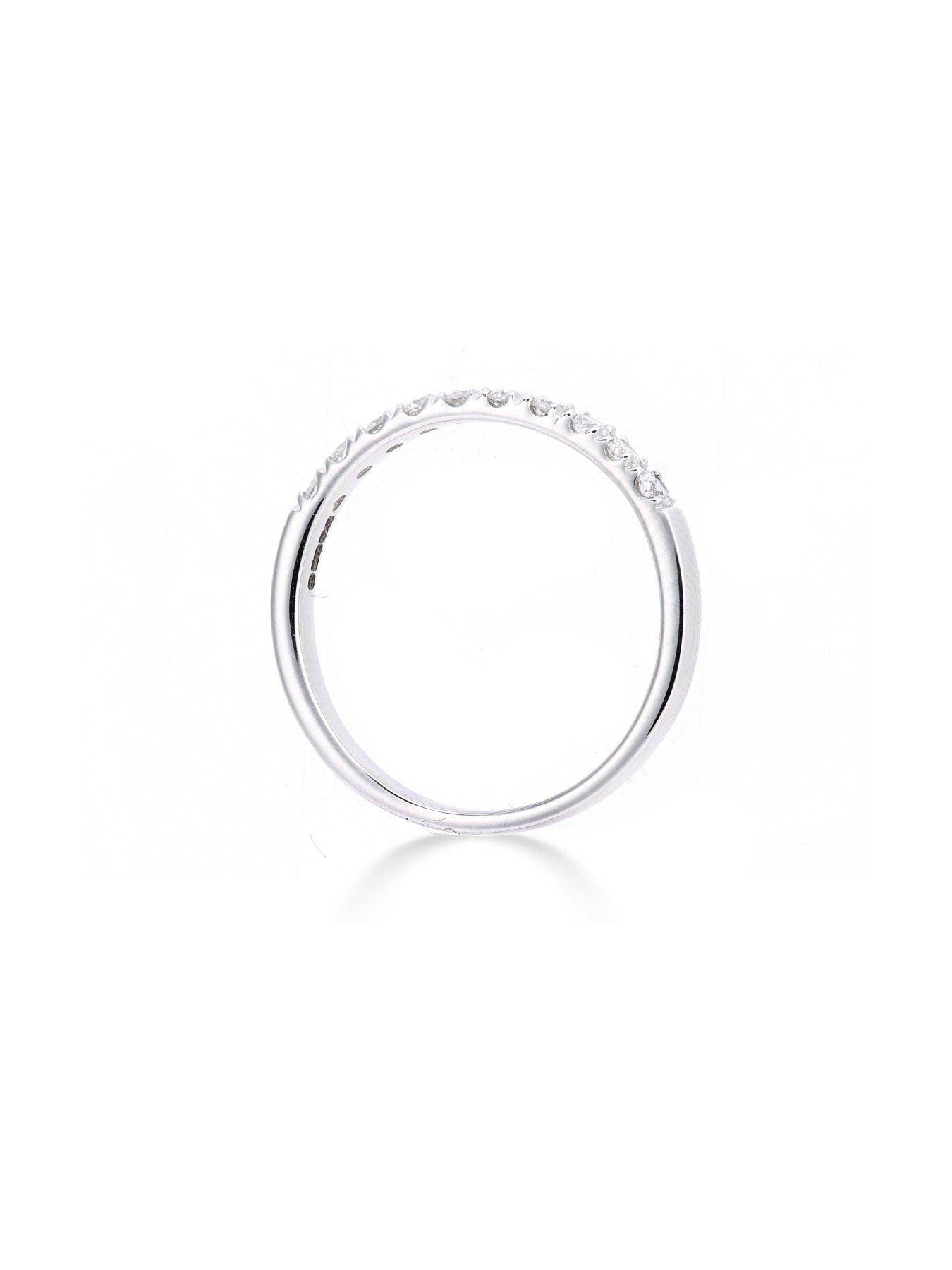 Image 5 of 5 of Love DIAMOND 9ct white gold 33 point micro setting eternity ring