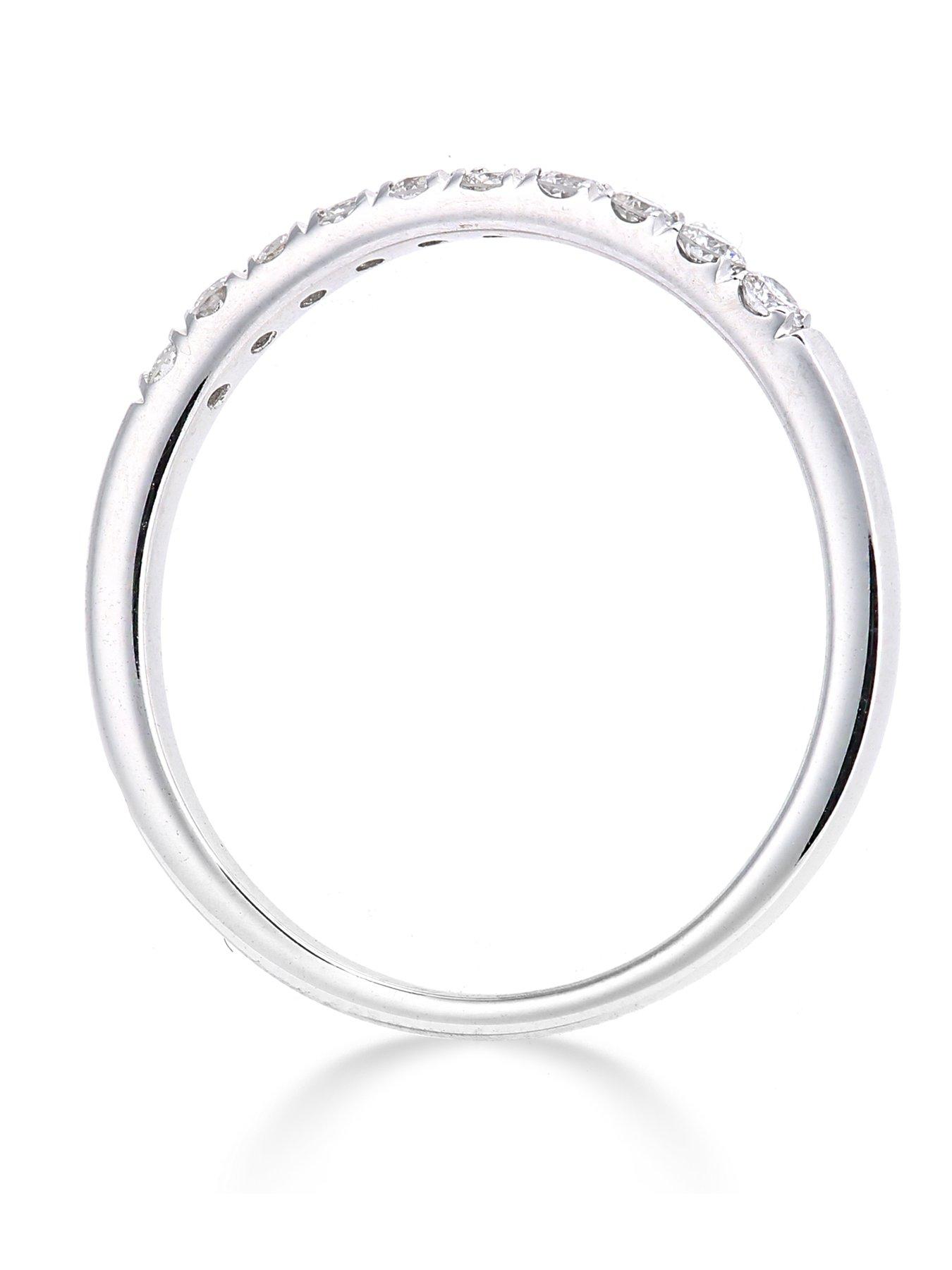 Image 6 of 6 of Love DIAMOND 9ct White Gold 25 Point Micro Setting Eternity Ring