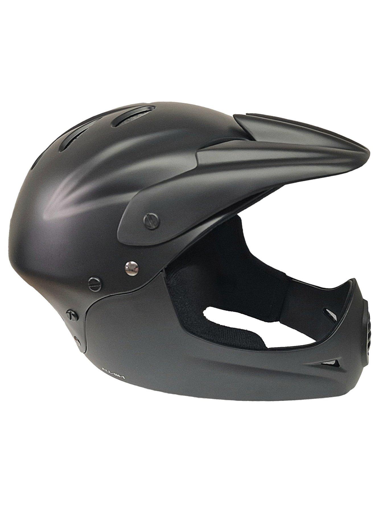 Image 3 of 7 of AWE Junior 16+ /Adult BMX/Bike Full Face Helmet -&nbsp;Black