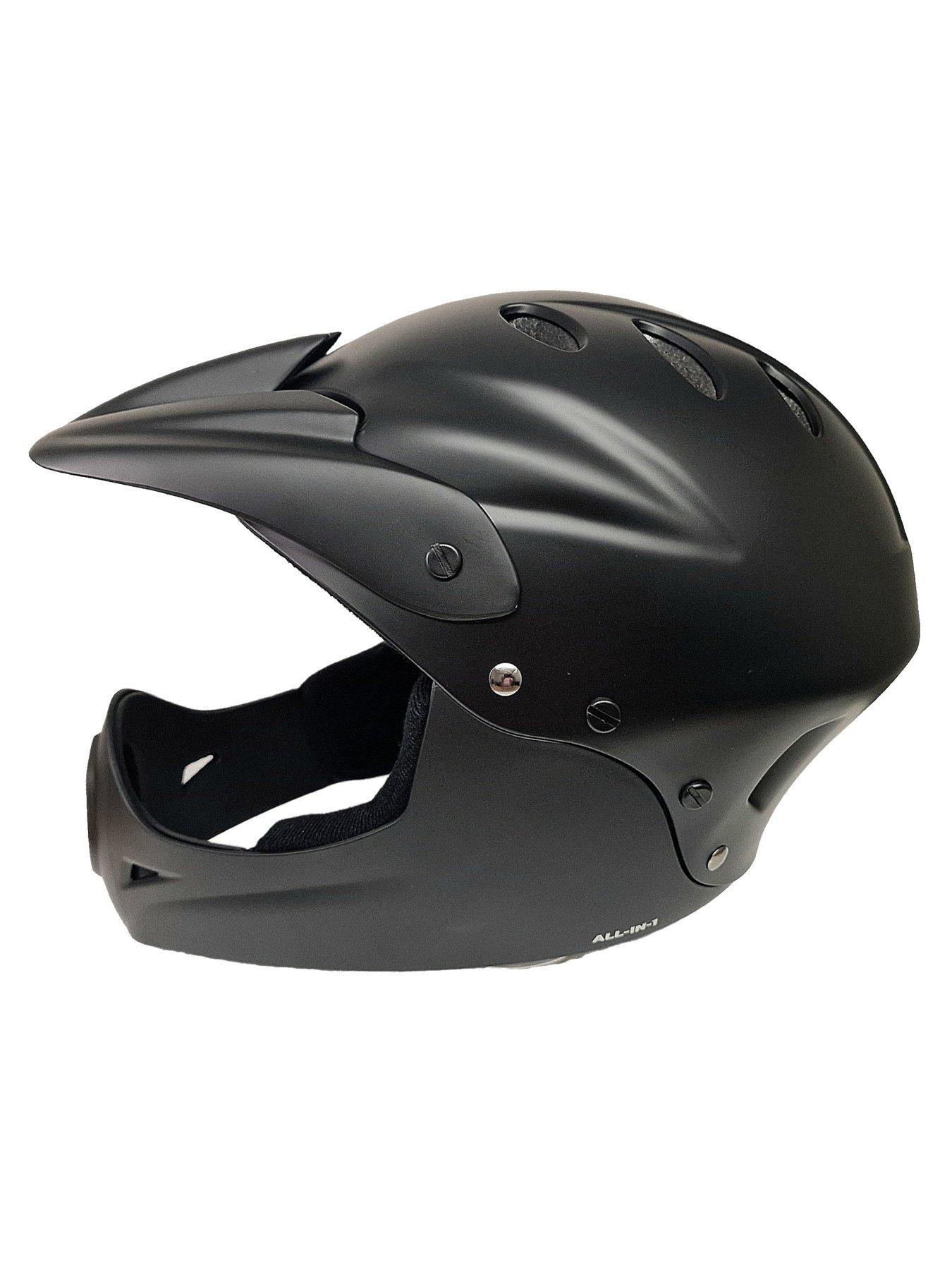 Image 4 of 7 of AWE Junior 16+ /Adult BMX/Bike Full Face Helmet -&nbsp;Black
