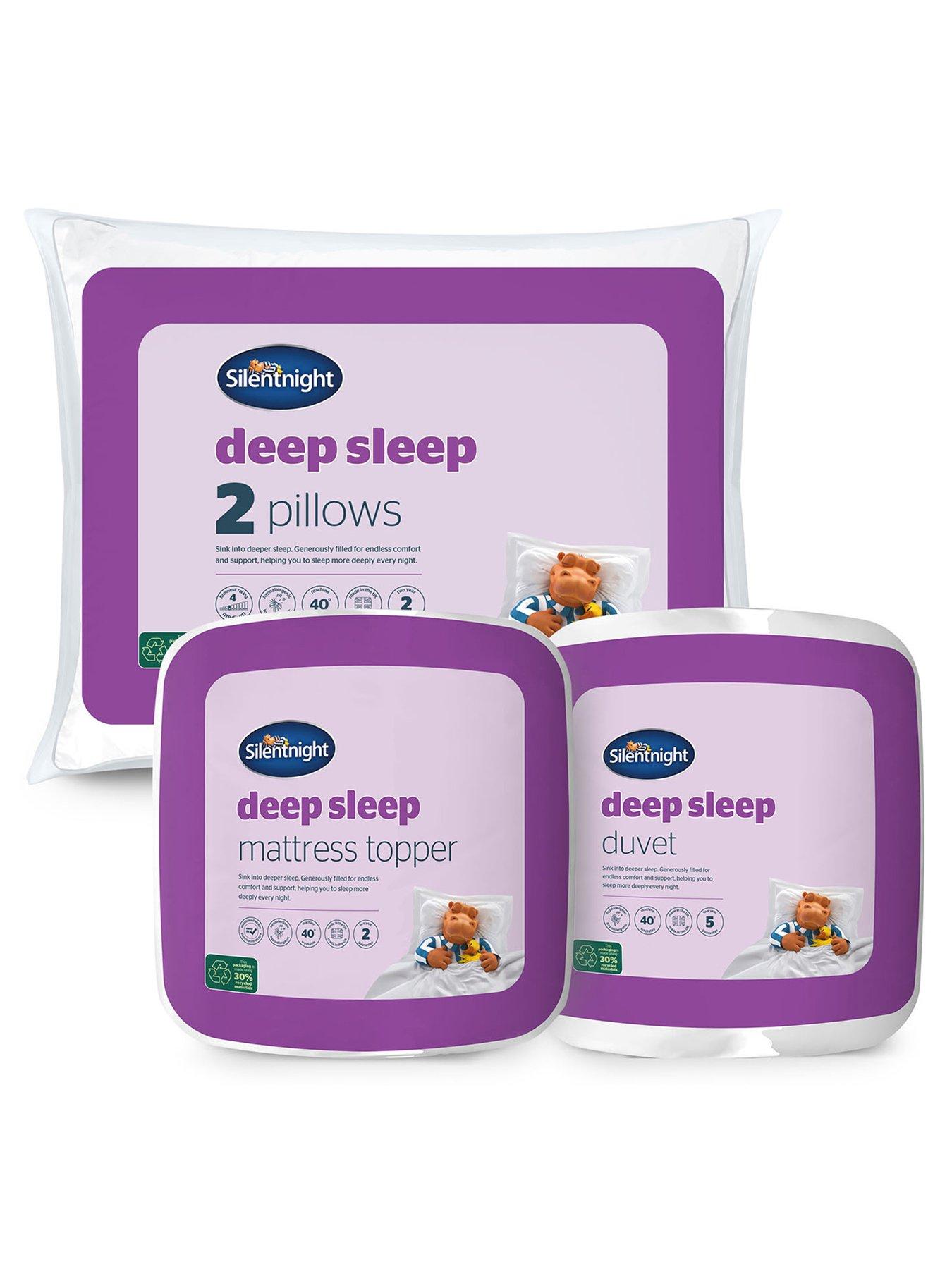 Silentnight Deep Sleep 13.5 Tog Duvet, Pillow Pair and Mattress Topper Bundle