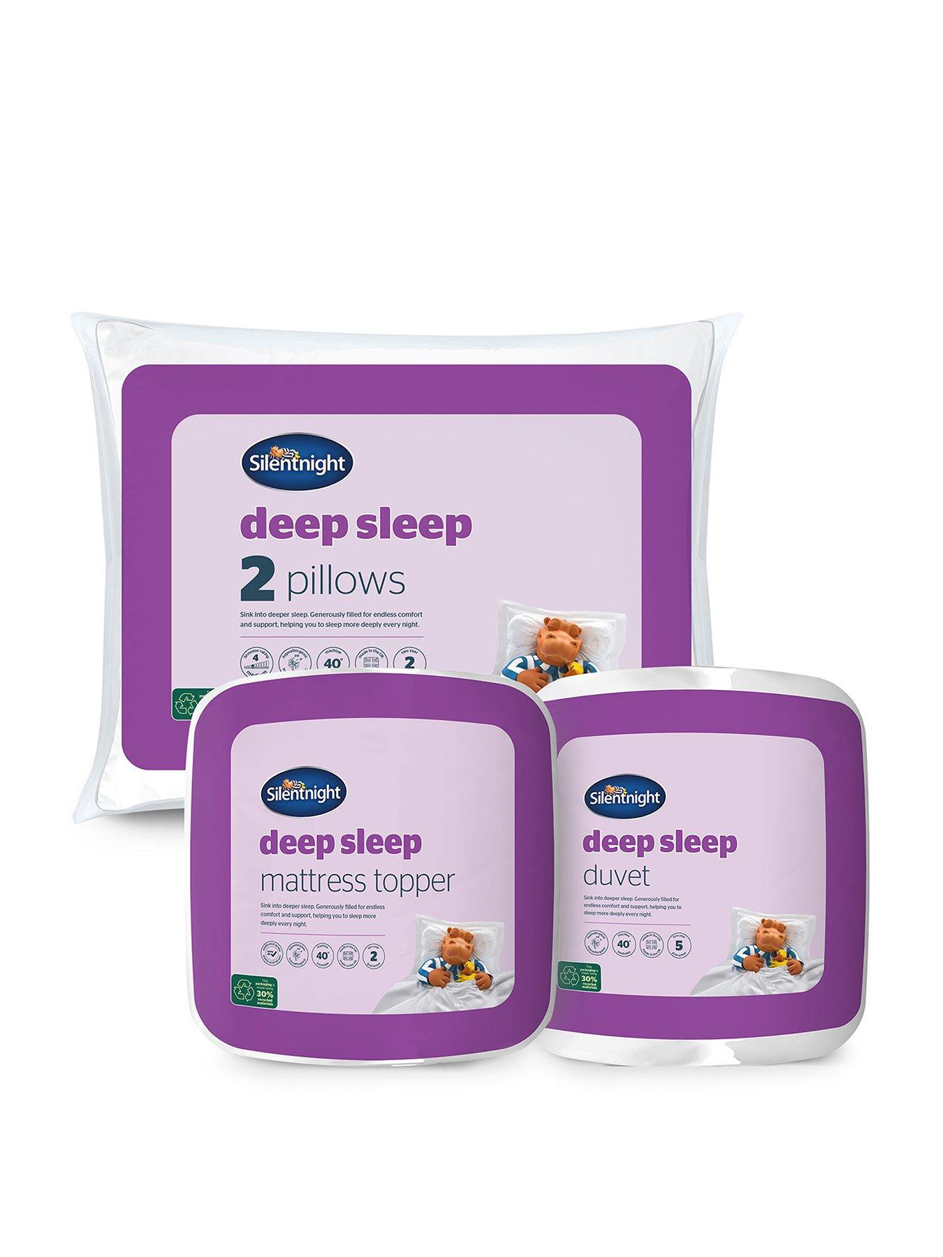 Image 2 of 3 of Silentnight Deep Sleep 13.5 Tog Duvet, Pillow Pair and Mattress Topper Bundle