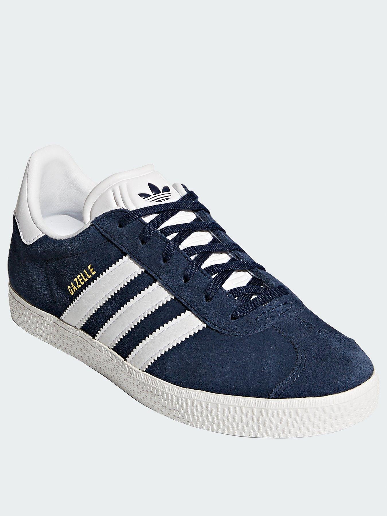 Image 1 of 6 of adidas Originals Unisex Junior Gazelle Trainers - Navy