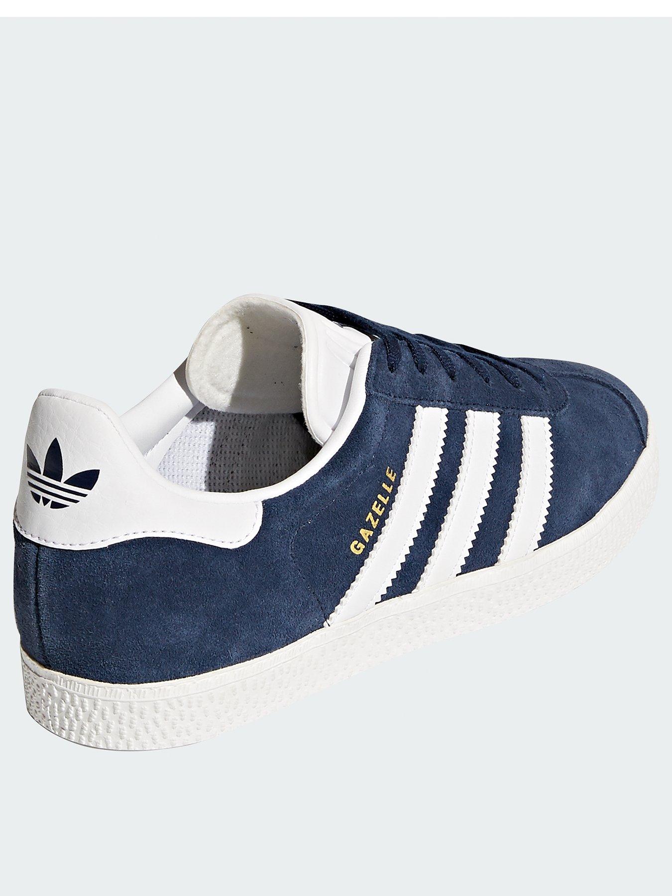 Image 2 of 6 of adidas Originals Unisex Junior Gazelle Trainers - Navy