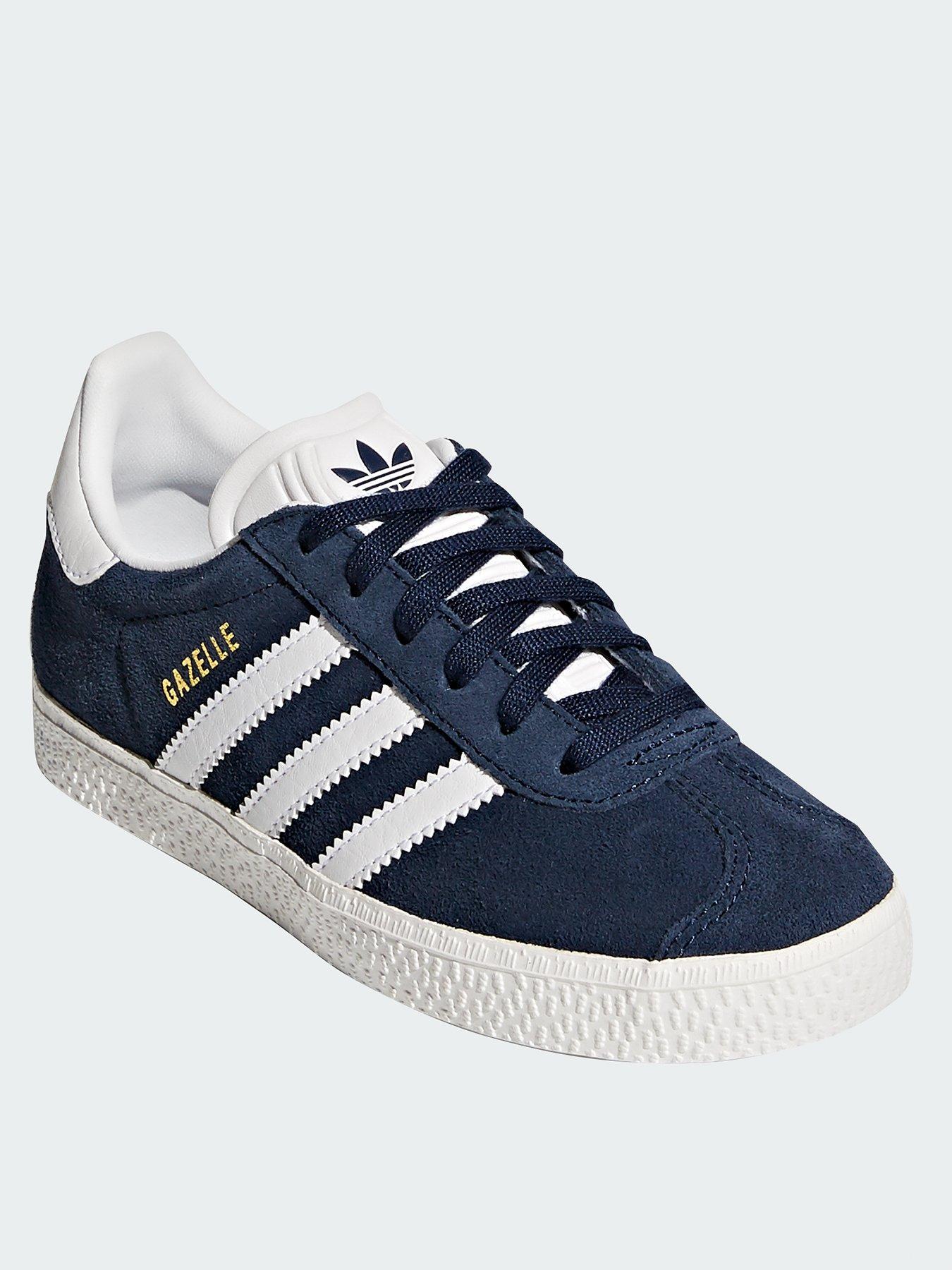 adidas-originals-unisex-kids-gazelle-trainers-navywhite