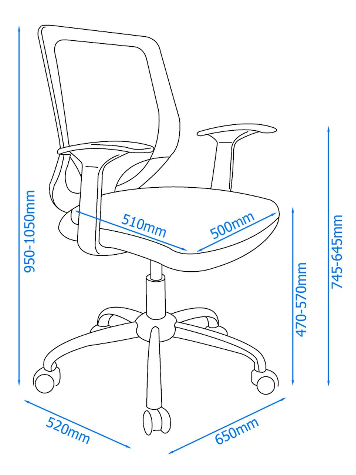  image of alphason-atlanta-mesh-back-office-chair-black