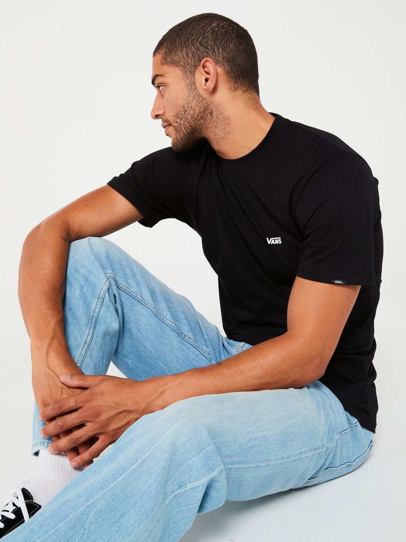 Vans Men's Left Chest Logo T-Shirt - Black