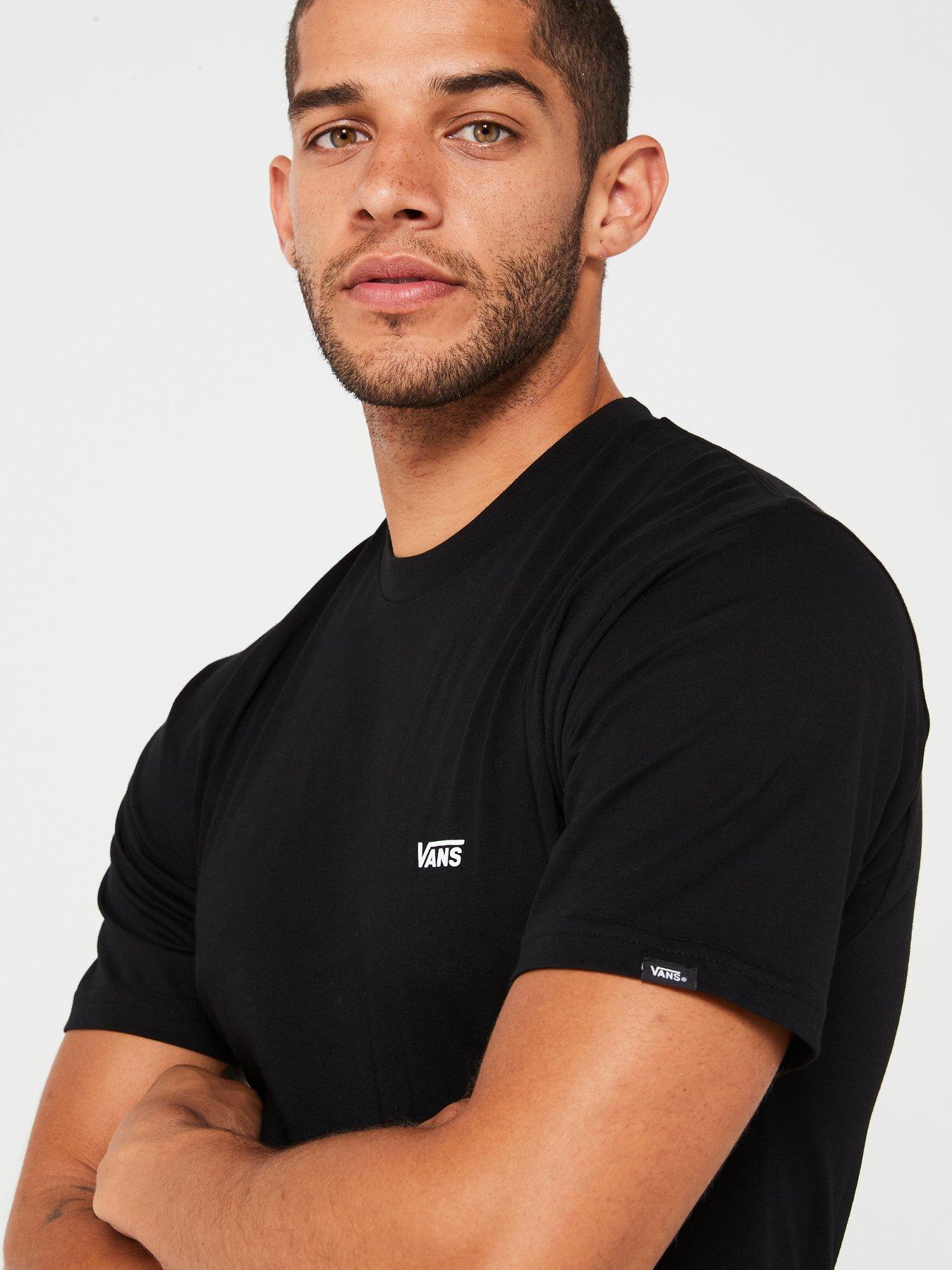  image of vans-mens-left-chest-logo-t-shirt-black