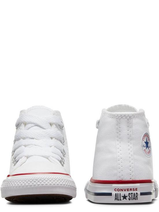 stillFront image of converse-chuck-taylor-all-star-ox-infant-unisex-trainers--white