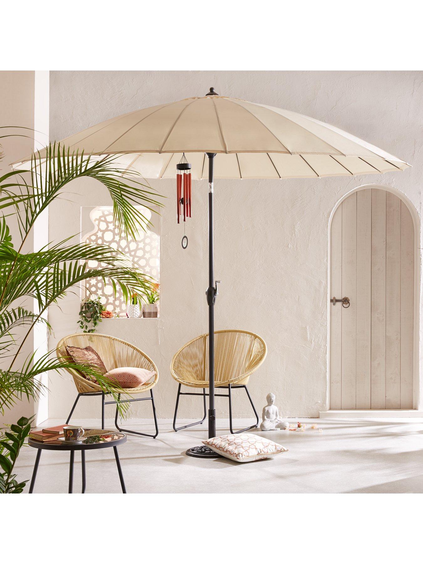 front image of very-home-shanghai-3m-crank-and-tilt-parasol-cream