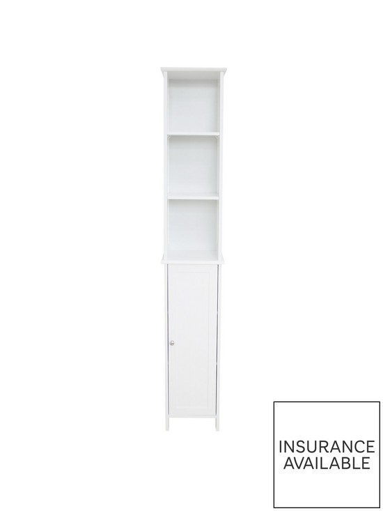 front image of lloyd-pascal-portland-tall-bathroom-storagenbspunit-white
