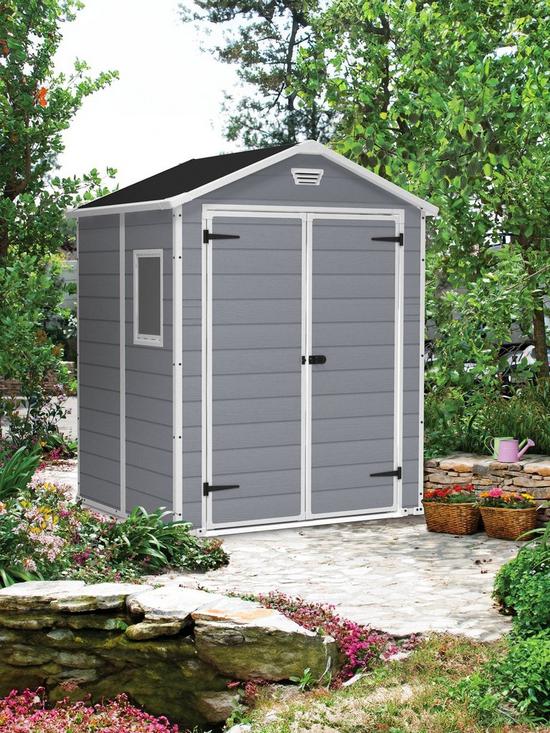 front image of keter-6x5-ftnbspmanor-resin-shed