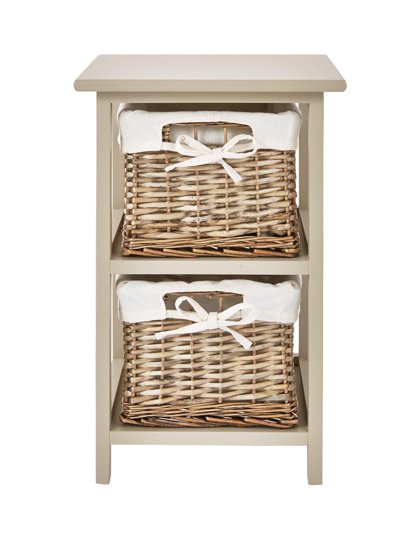 2 Drawer Split Willow Storage Unit Littlewoods Com