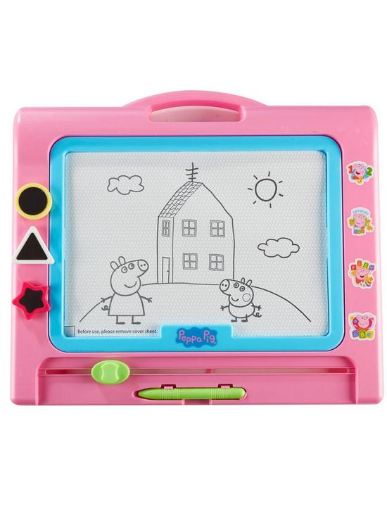 front image of peppa-pig-deluxe-magnetic-scribbler