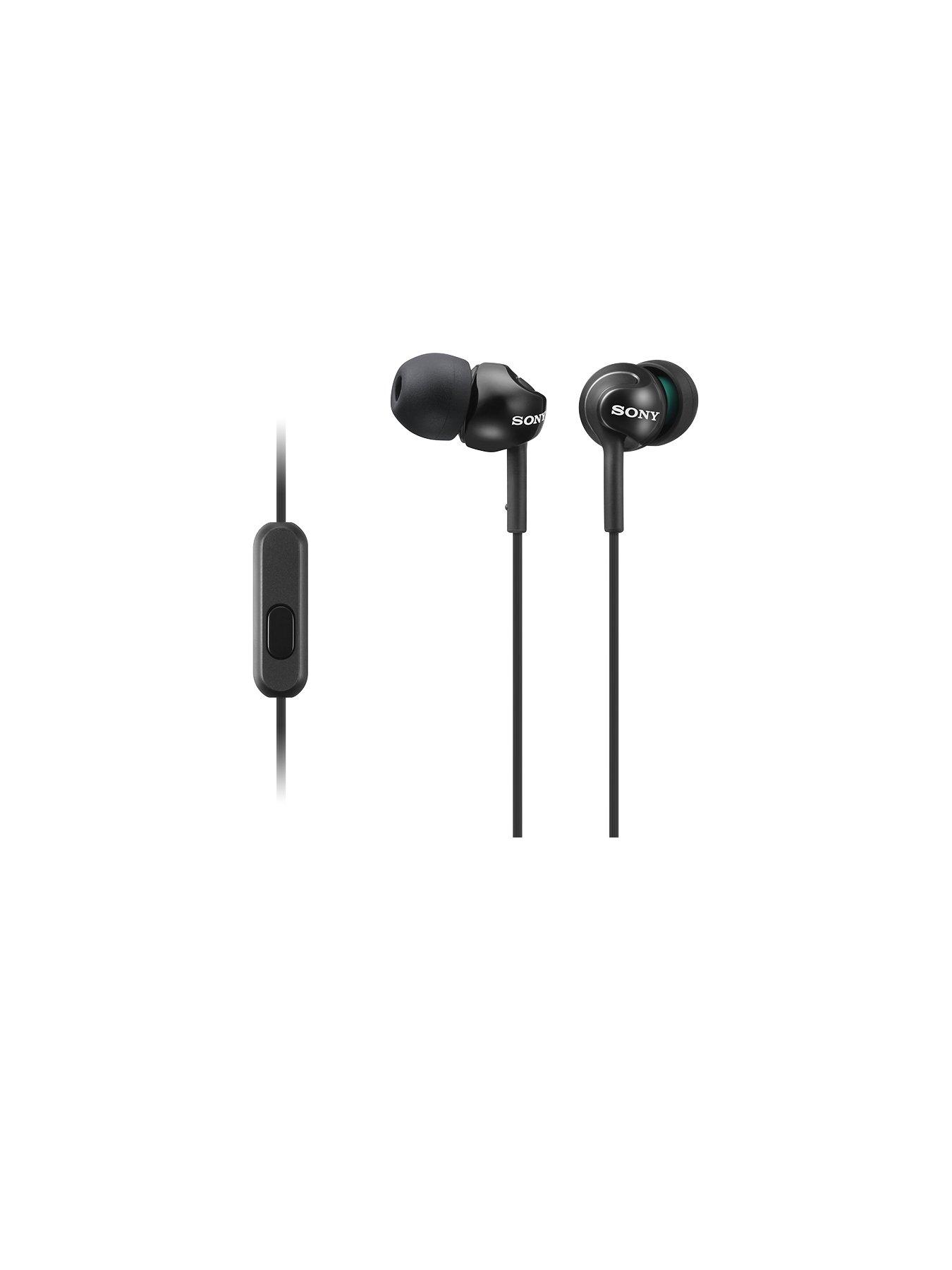 undefined MDR-EX110AP Deep Bass Earphones with Smartphone Control and Mic - Metallic Black