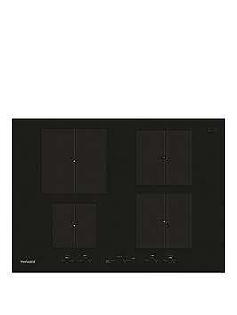 Hotpoint   Newstyle Cid740B 70Cm Built-In Induction Hob - Black - Hob Only