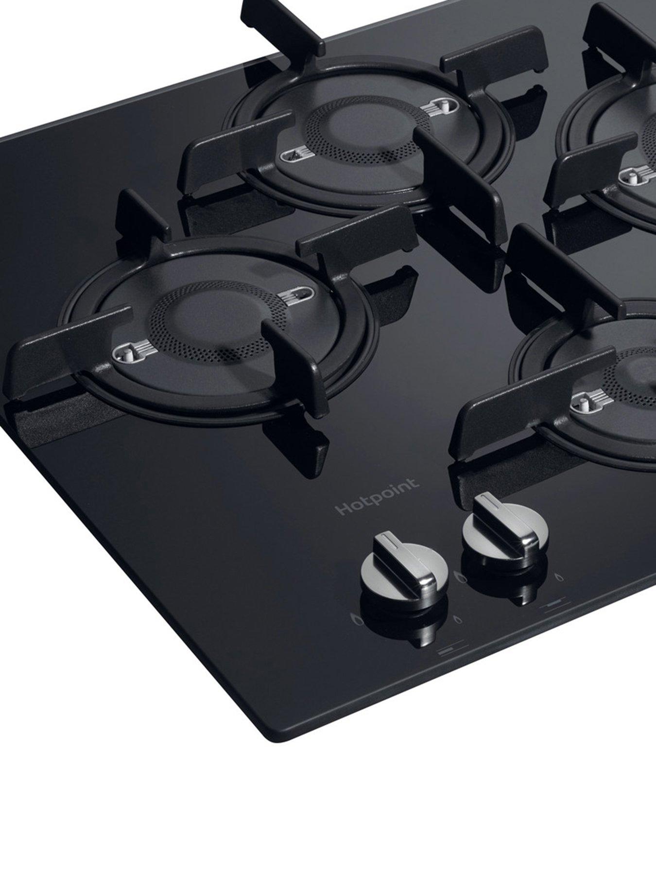 Image 4 of 8 of Hotpoint FTGHG641D/H(BK) 60cm Built-In Gas Hob with FSD&nbsp;- Black