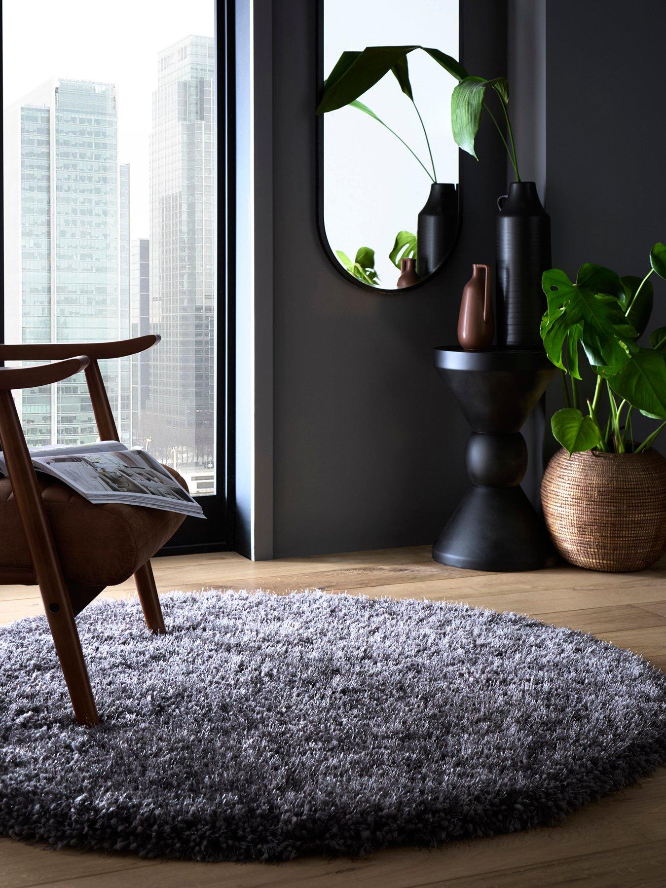 Image 1 of 4 of The Very Collection Premium Hudson Shaggy Circular Rug